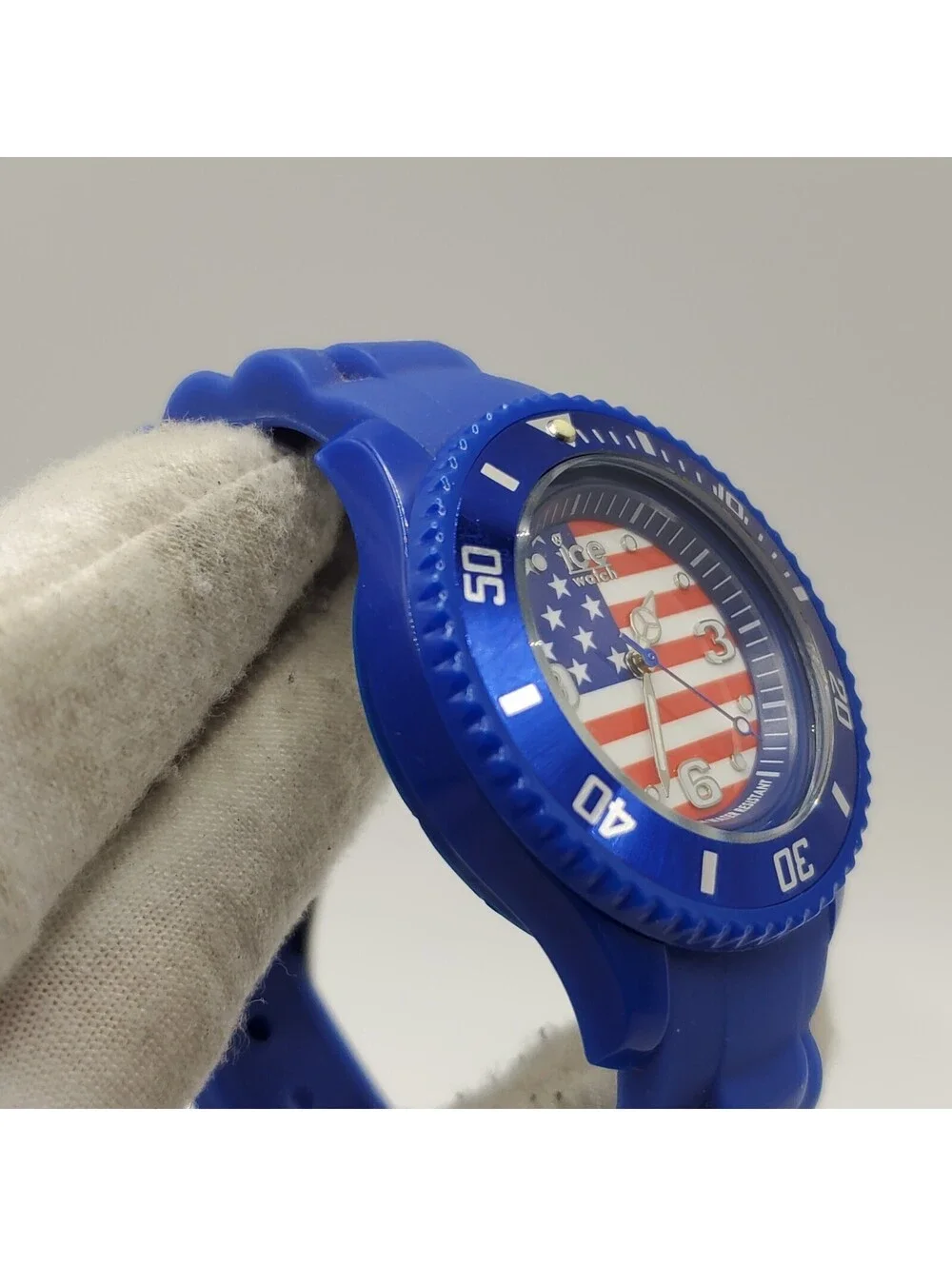 Ice USA Rotating Bezel Quartz Watch 36mm New Battery